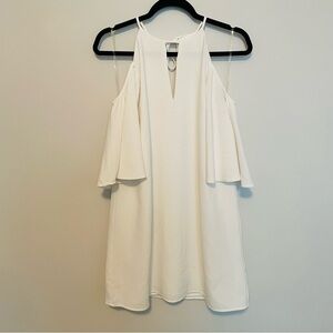 DO+BE Cold Shoulder White Dress